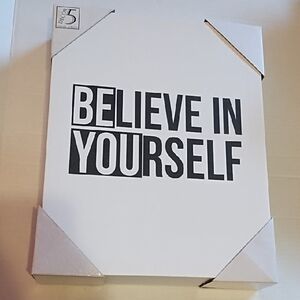 NWT " Believe In Yourself Wall Art"